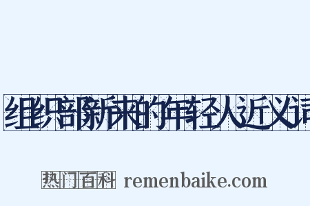 组织部新来的年轻人近义词是什么意思的图片